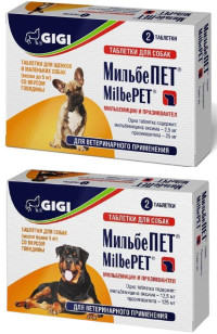Мільбепет таблетки від глистів для котів та собак