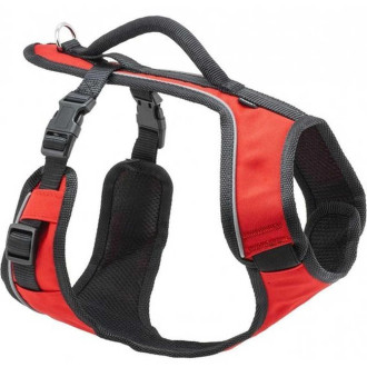 Шлея CROCI EASY SPORT, червона, нейлон, 71-107см