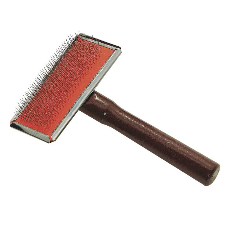 Пуходерка Iv San Bernard Slicker маленька для кішок і дрібних собак з довгою шерстю, червона