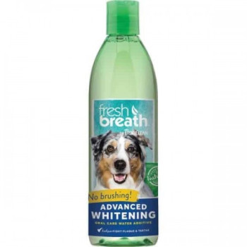 Добавка у воду Тропіклін Свіже Дихання Tropiclean Fresh Breath Advanced Whitening відбілююча для собак, 473 мл
