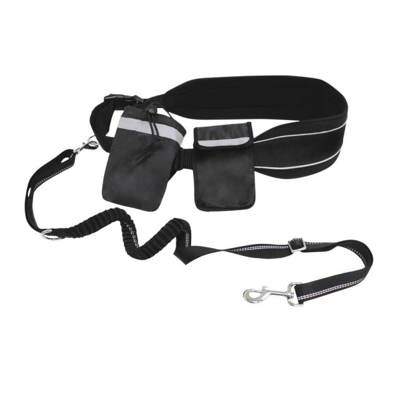 Пояс з повідцем CROCI HIKING з кишенями для дресури, талія 100-150 см, поводок 120-150 см