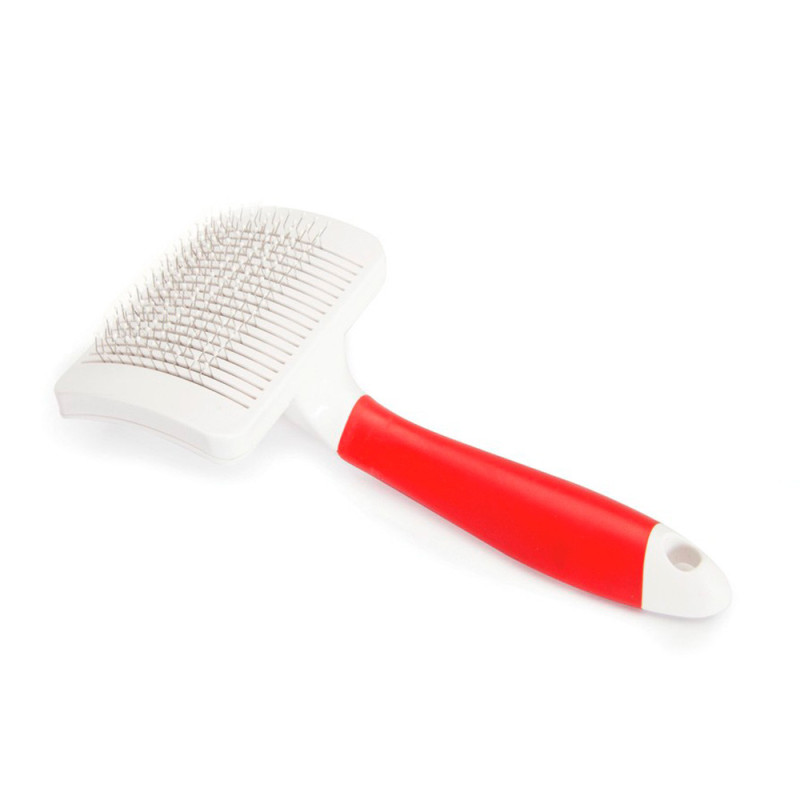 Самоочисна пуходерка-скребок CAMON Easy To Clean зі штифтами з нержавіючої сталі з пластиковим покриттям, 10,5x6,5 см, MD