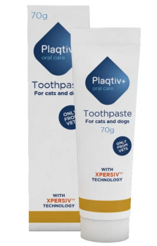 Зубна паста Plaqtiv+ Toothpaste із солодовим смаком для собак та котів, 70 гр (8886)