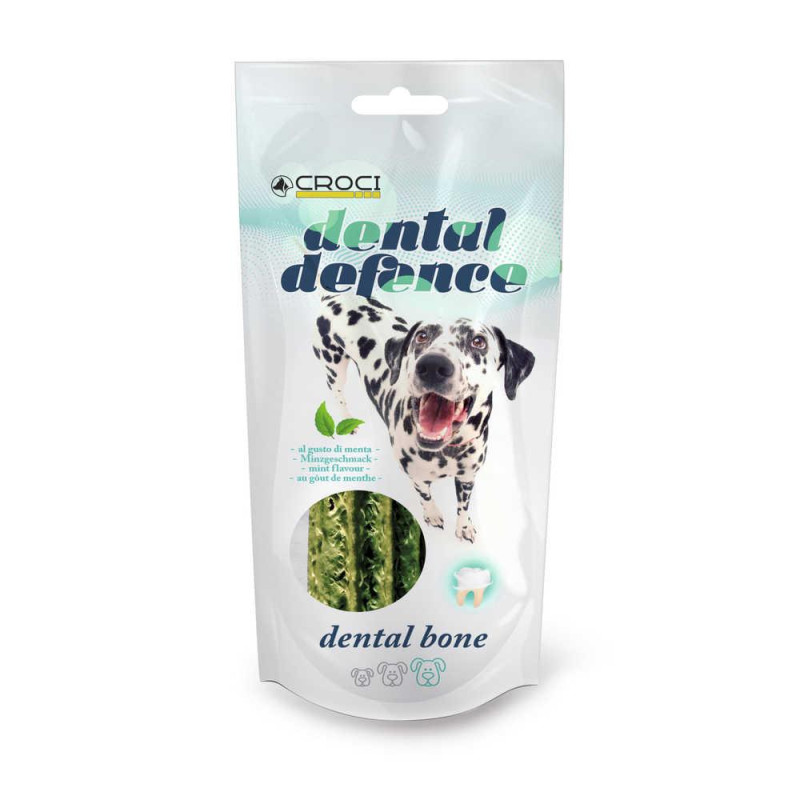 Ласощі для собак CAMON DENTAL DEFENCE BONE, захист зубів, м'ята, 100 гр