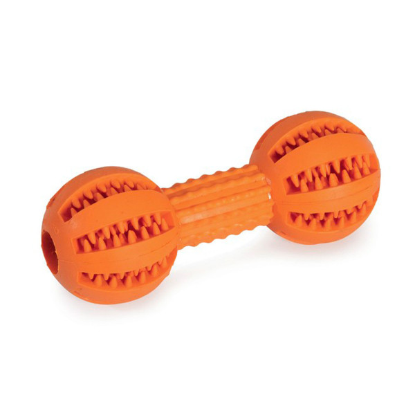 Іграшка для собак CAMON Dental Fun гантель гумова, 13,5 см