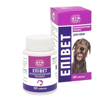 Епівет протиепілептичний засіб для великих собак, 100 таблеток по 0,65 гр