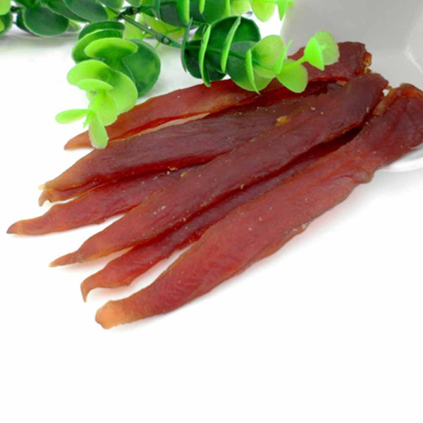 Ласощі "Селянські Смаколики"для собак,качині  стріпси м'які, 11-14 см, 500г