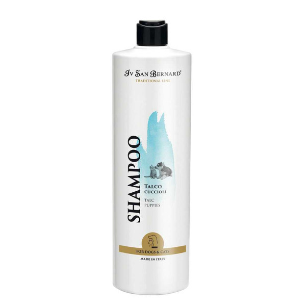 Шампунь Iv San Bernard Traditional Line Talc Shampoo з тальком для кошенят та цуценят, не дратує очі, 1 л