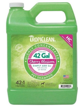 Шампунь Квіти Вишні Tropiclean Cherry Blossom HC дезодоруючий для собак та котів, 3,8 л, концентрат 1:42 (202658)