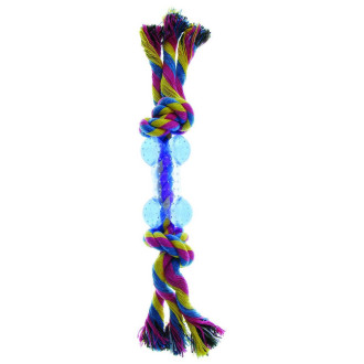 Іграшка для собак TETRAPET Dental Fun, кістка на мотузці, гума, 26 см