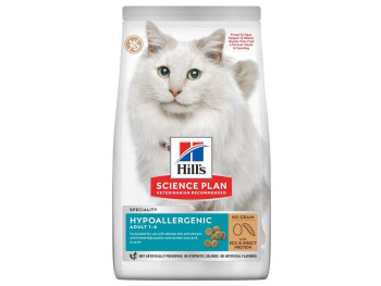 Хілс Hill's SP Feline Adult Hypoallergenic Egg &amp; Insect Protein гіпоалергенний корм для дорослих котів, 1,5 кг (607869)
