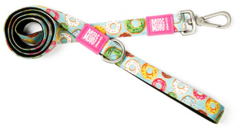 Повідець Max &amp; Molly Short Leash Donuts S для собак, Довжина 120 см - Ширина 1,5 см, малюнок Пончики (178006)