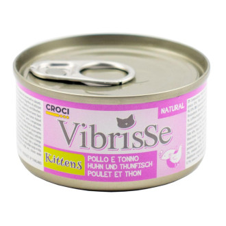 Конс. для кошенят CROCI VIBRISSE, тунець/курка, 70 г