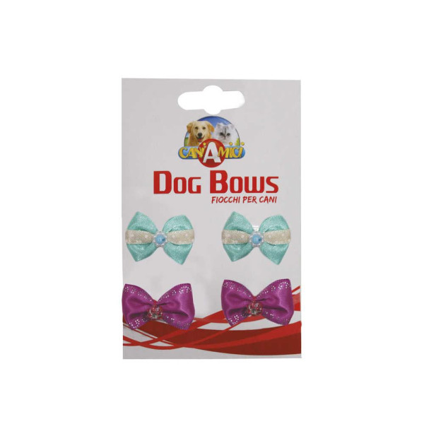 Бантики для собак 35мм, 2х2шт  (5шт/уп) / (ціна за 4 бантика)
