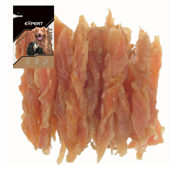 Ласощі для собак TETRAPET Expert, сушене куряче м'ясо, стрічка, 80 г