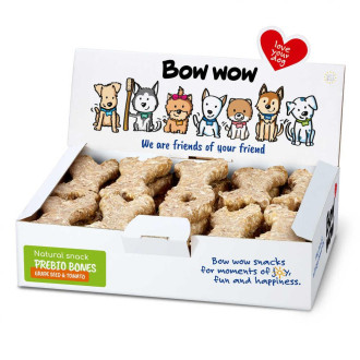 Ласощі  для собак "Bow wow" натуральні кісточки з печінки птиці та виноградних кісточок  box