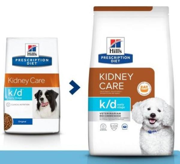 Хілс Hill's PD Canine K/D Early Stage лікувальний корм для собак при ХНН, печінковій енцефалопатії, 1,5 кг (605881) Хілс Hill's PD Canine K/D Early Stage лікувальний корм для собак при ХНН, печінковій енцефалопатії, 1,5 кг (605881)