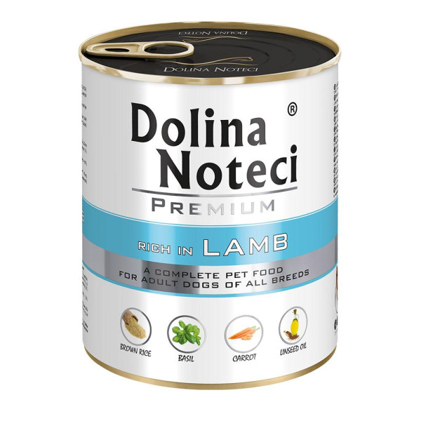 Корм конс.Dolina Noteci Premium  для собак з ягнятиною, 800 гр