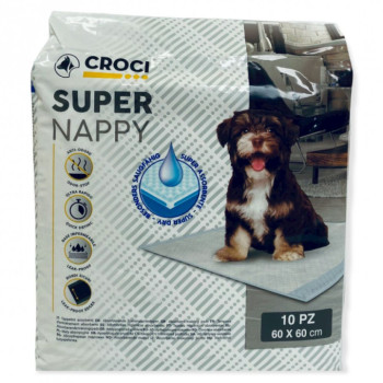 Одноразові пелюшки для собак Croci Super Nappy 60*60 см, 10 пелюшок в упаковці (C6OI0010)