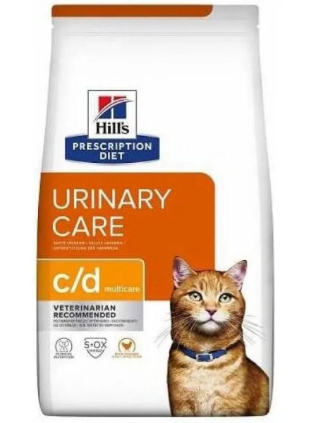 Хілс Hills PD Feline C/D Chicken сухий корм при сечокам'яній хворобі у кішок (струвіти. цистити), 400 гр (605891)