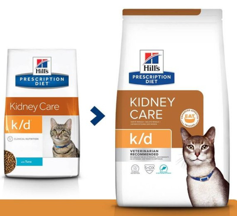 Хілс Hill's PD Feline K/D Kidney Care Tuna дієтичний корм з тунцем для котів при ХНН, енцефалопатії, 400 гр (605991)