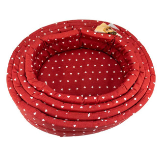 Набір лежанок CROCI Sogno, червоний, 4 розміру (40-45-50-55 cm)