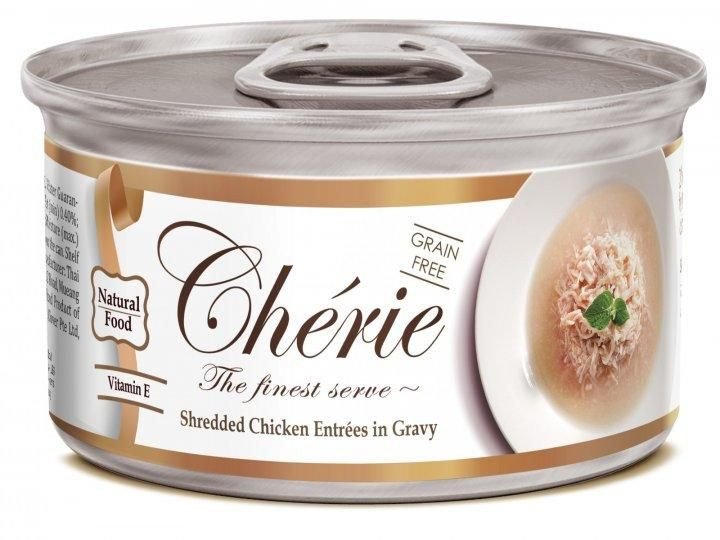 Cherie Signature Gravy Chicken шматочки курки в соусі, беззерновий вологий корм для котів, 80 гр (CHS14303)