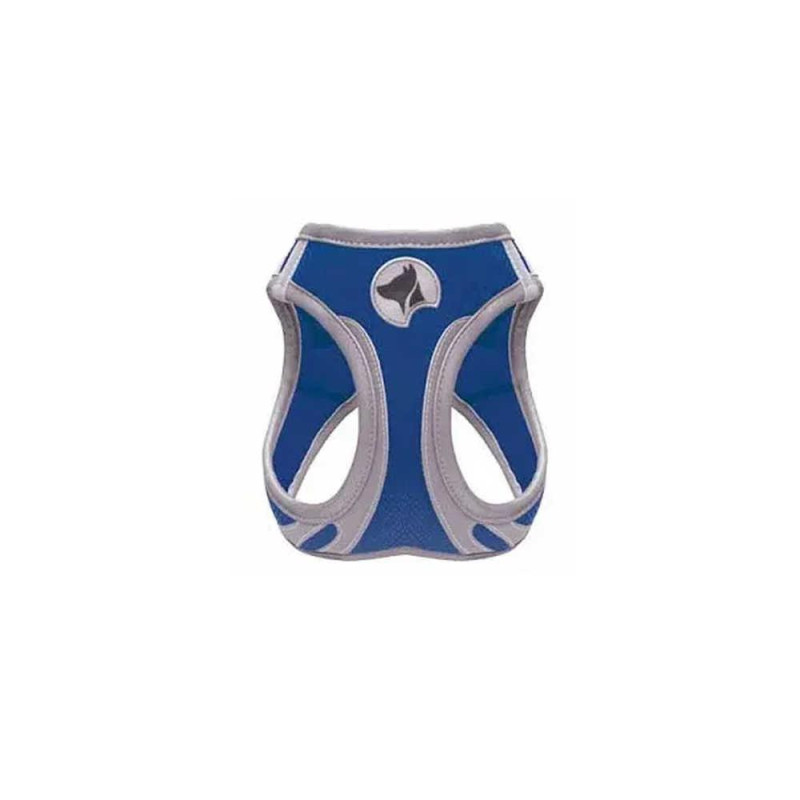 Шлея CROCI HIKING REFLECTIVE, синя, нейлон, XL 53-58 см