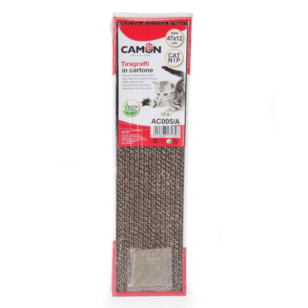 Інструмент для котів CAMON драпак Cardboard, гофрований картон, 48x12 см