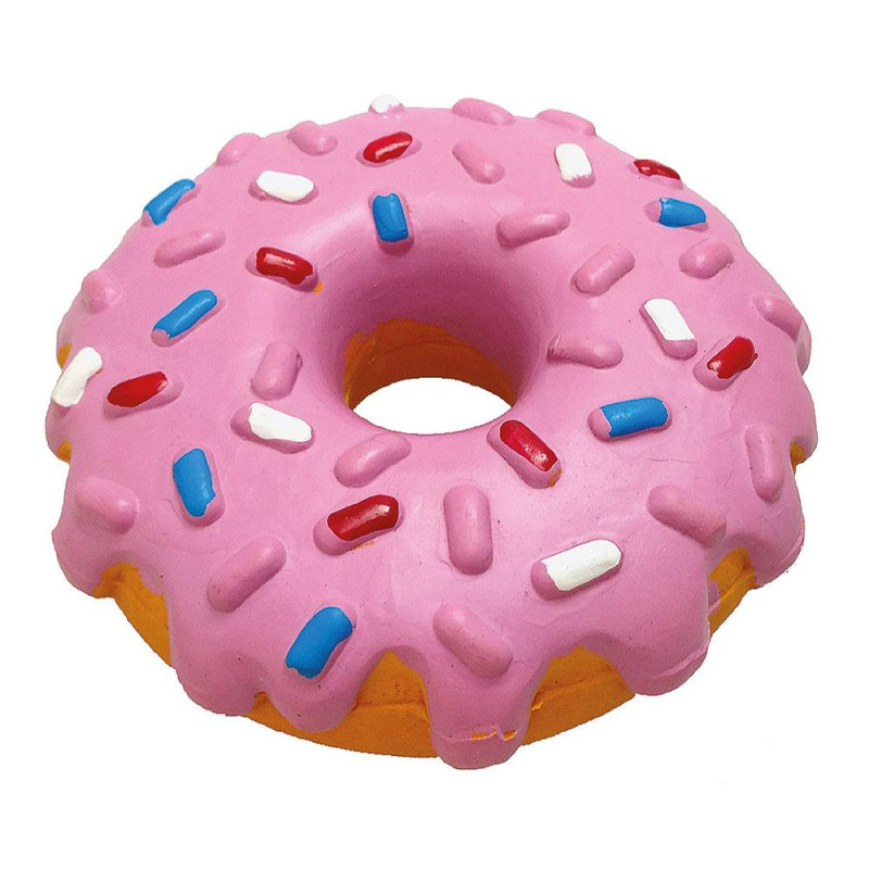 Іграшка для собак TETRAPET Toys Fun, латексний пончик з пищалкою, 14 см