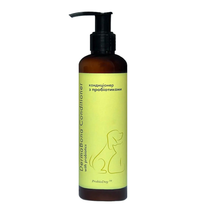 Кондиціонер ProbioDay DermaBona Conditioner with Probiotics з пробіотиками для шерсті собак і котів, 250 мл