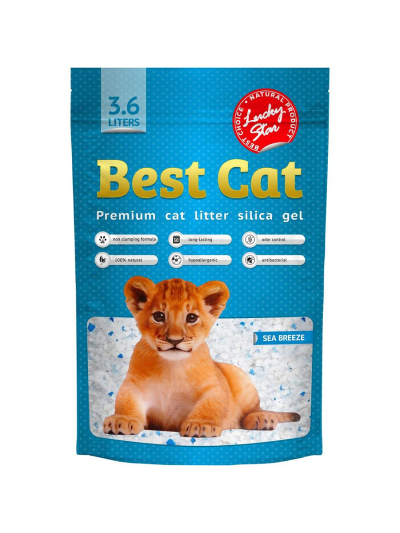 Силікагелевий наповнювач Best Cat Blue 3.6л/10