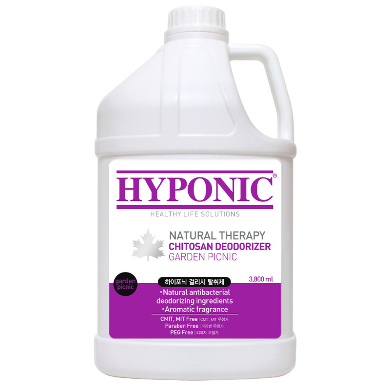 Дезодорант Садовий Пікнік Hyponic Chitosan Deodorizer Garden Picnic Scent хітозан, для кішок та собак, 3,8 л (H3DO1AL3800GLKNN)