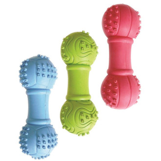Іграшка для собак TETRAPET Dental Gum, гантелька гумова, 10 см