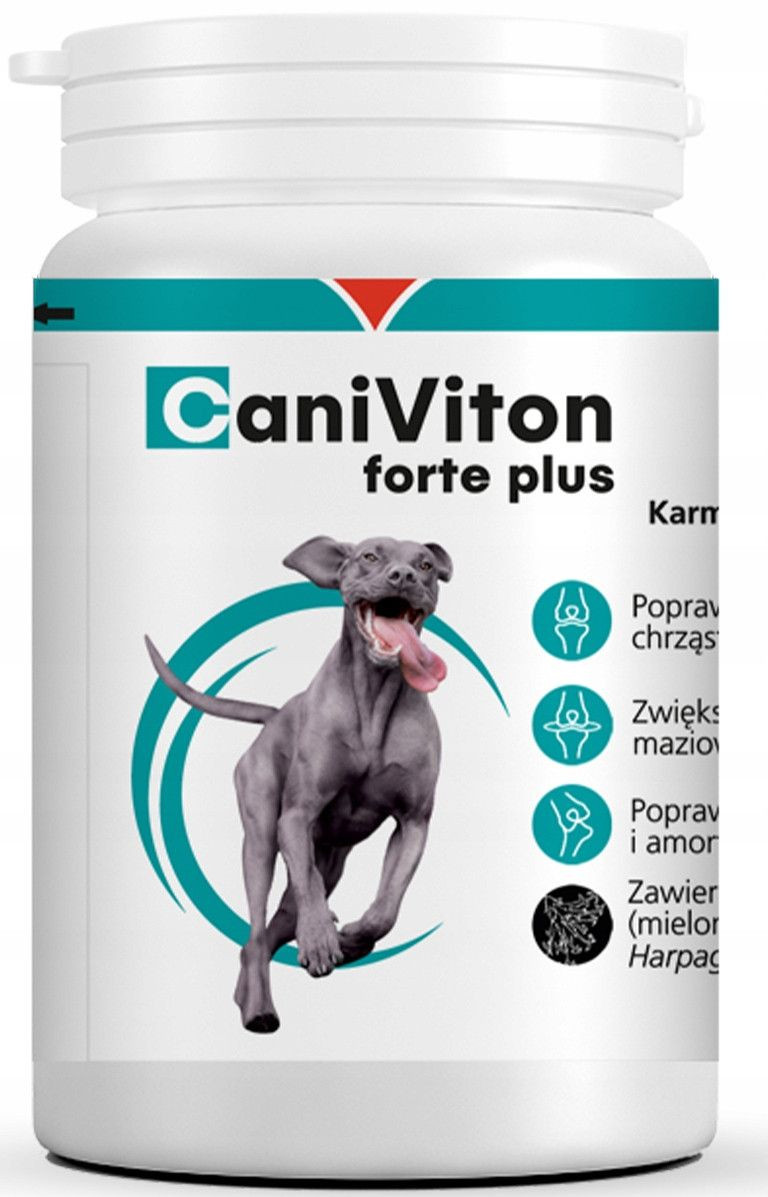 Вітаміни Vetoquinol Caniviton Forte Plus для поліпшення роботи зв'язок і суглобів у собак і кішок, 90 таблеток