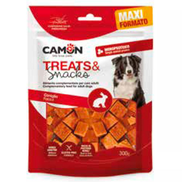 Ласощі для собак CAMON м'ясні кубики з кролика, 300 гр, 2*0,5 см
