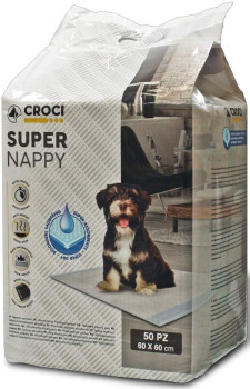 Одноразові пелюшки для собак Croci Super Nappy 60*60 см, 50 пелюшок в упаковці (C6020980)