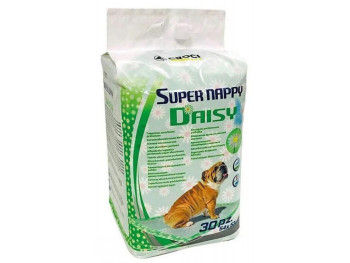 Пелюшки для собак Croci Super Nappy Daisy 57*54 см з ароматом ромашки, 30 пелюшок в упаковці (C6028312)