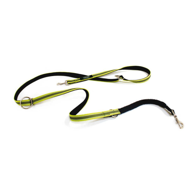 Повідець для собак CROCI HIKING VENTURE, для дресури (напоясний або наплечний варіант), зелений, нейлон, 2,5x200 см