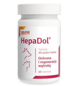 Гепадол Долфос Hepadol Dolfos комбінований амінокислотний гепатопротектор для собак та котів, 60 таблеток