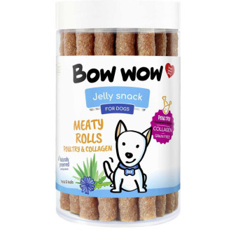 Ласощі  для собак "Bow wow" палички м'ясні з птиці та колагену