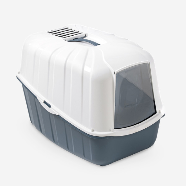 Туалет для котів БОКС з фільтром KOMODA DARK BLUE