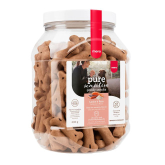 Mera good snacks pure sensitive Lach &amp; Reis снеки для чутливих собак із лососем та рисом, 600 гр