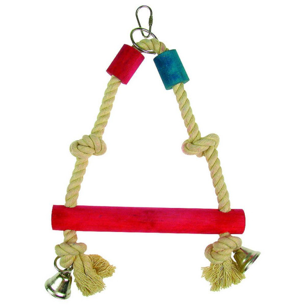 Іграшка для птахів TETRAPET Dodo, гойдалка на мотузці, 33 см