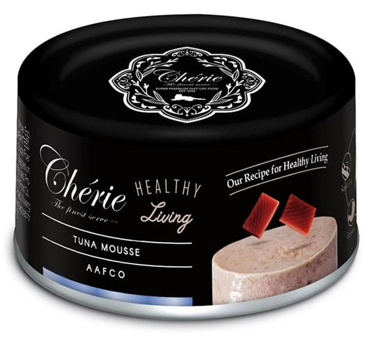 Cherie Healthy Living Tuna Mousse Cat мус із тунцем, беззерновий вологий корм для кішок, 80 гр (CHT21703)