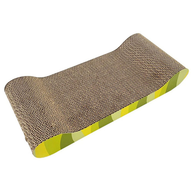 Кігтеточка-лежанка для котів TETRAPET Caty funny, з гофракартону, 10*40 см