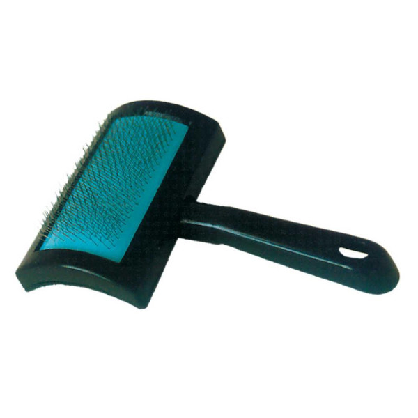 Пуходерка CROCI з пластиковою ручкою, велика, 10,5х8 см