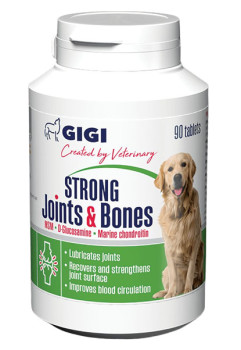 Вітаміни GIGI АктіВет Strong Joints &amp; Bones для зміцнення суглобів і кісток у собак, 90 таблеток