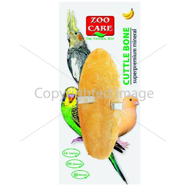 Мінеральний камінь TETRAPET для птахів Zoo Care, з панцеря каракатиці зі смаком банана