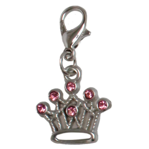 Підвіска на комір TETRAPET Expert, корона з рожевими камінцями, 3,7 см